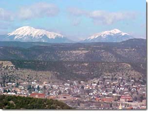 Trinidad, mountains in distance